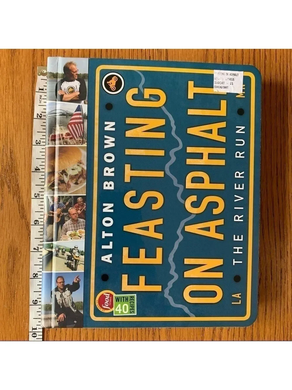 ALTON BROWN cookbook food network motorcycle travel recipes chef gift travel